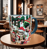 Sevgiler günü özel Baskı içi ve Kulpu Renkli Kupa