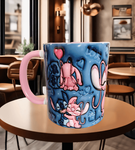 Sevgiler günü özel Baskı içi ve Kulpu Renkli Kupa