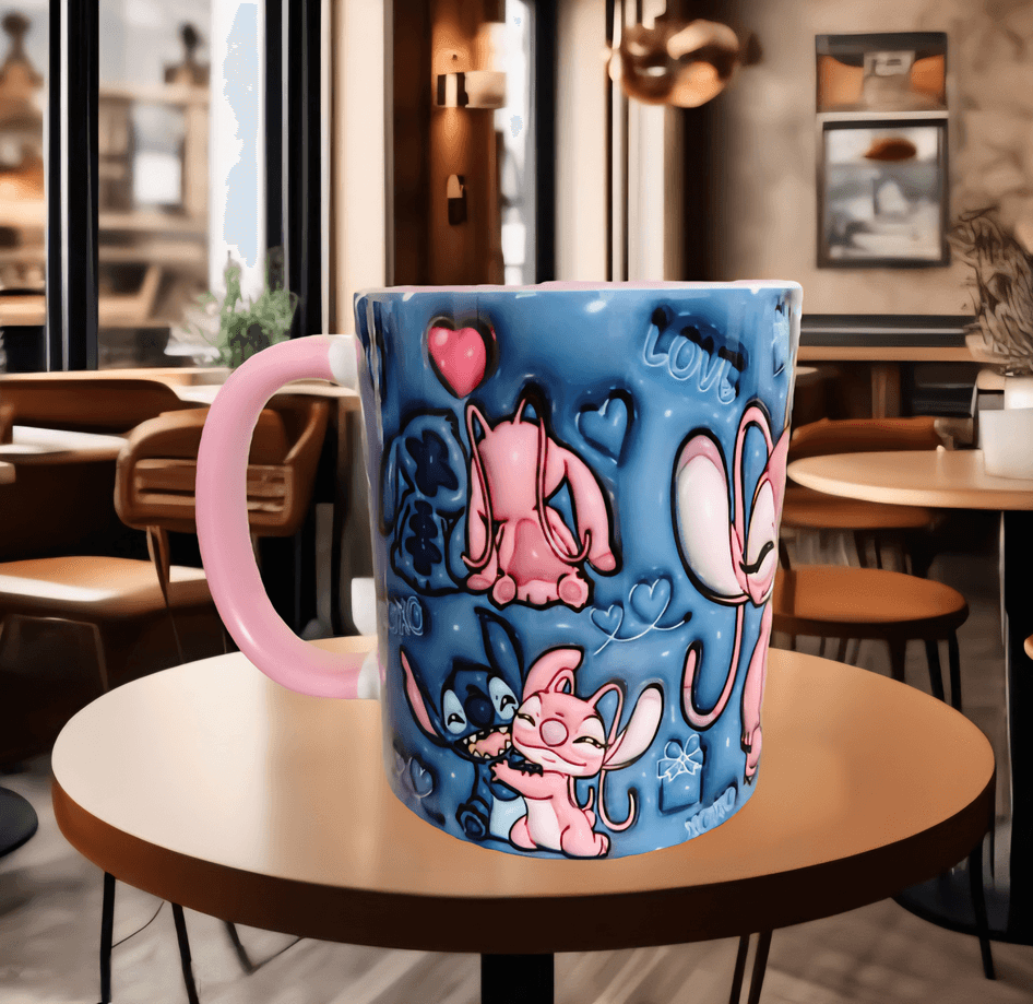 Sevgiler günü özel Baskı içi ve Kulpu Renkli Kupa