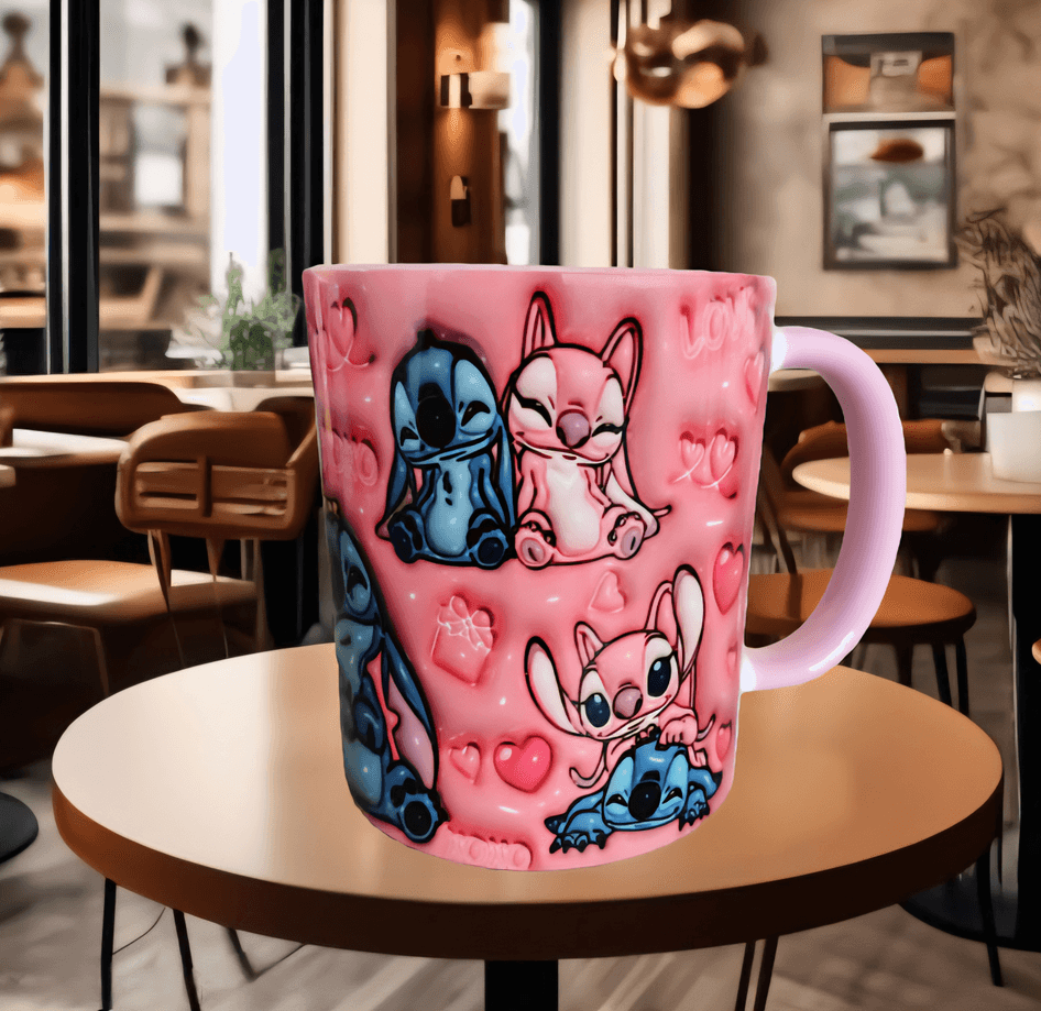 Sevgiler günü özel Baskı içi ve Kulpu Renkli Kupa