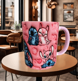 Sevgiler günü özel Baskı içi ve Kulpu Renkli Kupa