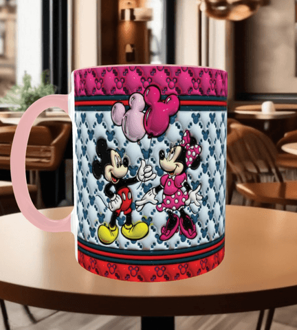 Sevgiler günü özel Baskı içi ve Kulpu Renkli Kupa