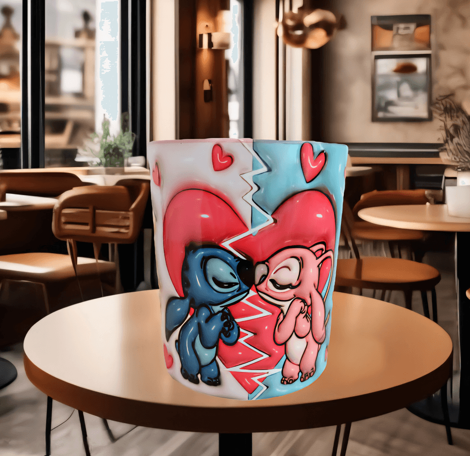 Sevgiler günü özel Baskı içi ve Kulpu Renkli Kupa