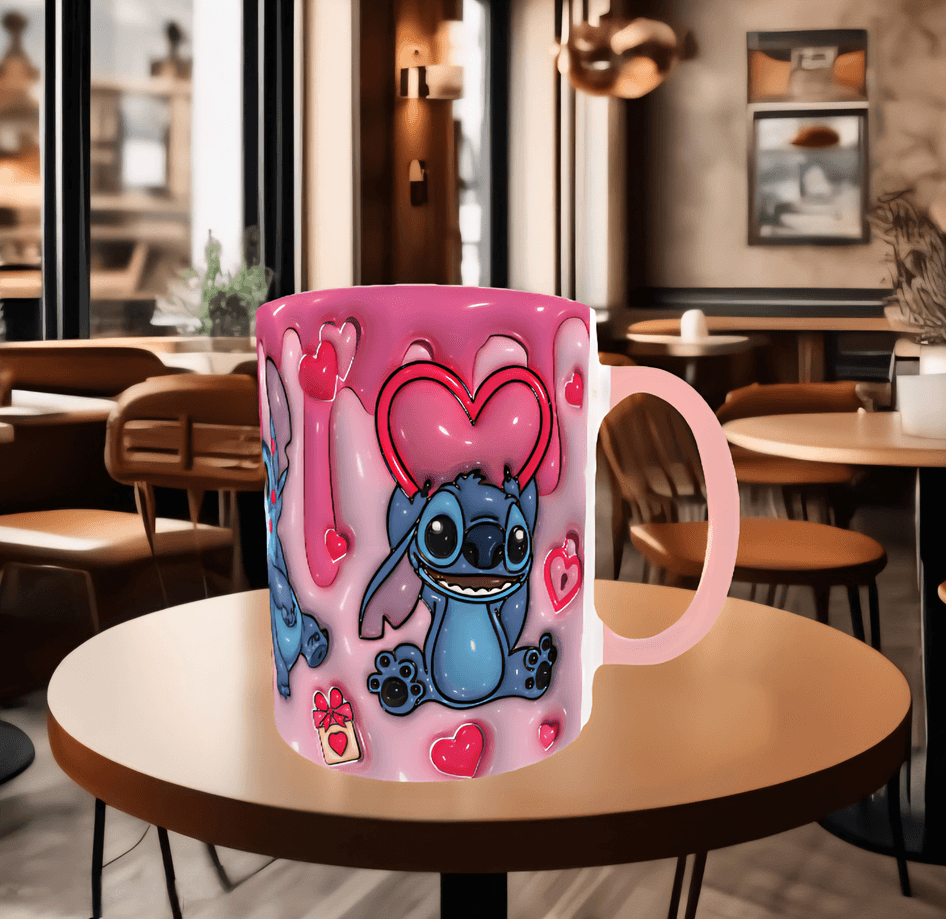 Sevgiler günü özel Baskı içi ve Kulpu Renkli Kupa