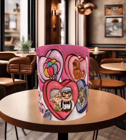 Sevgiler günü özel Baskı içi ve Kulpu Renkli Kupa