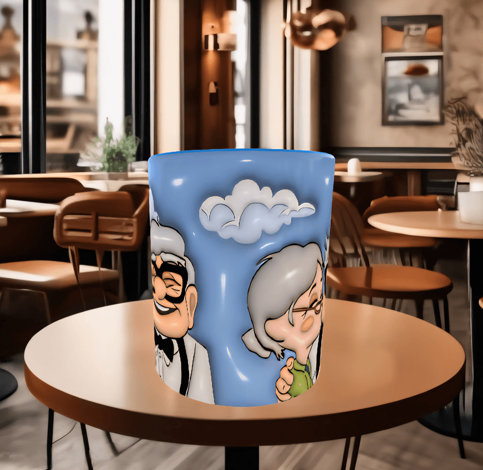 Sevgiler günü özel Baskı içi ve Kulpu Renkli Kupa