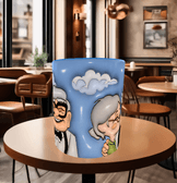 Sevgiler günü özel Baskı içi ve Kulpu Renkli Kupa