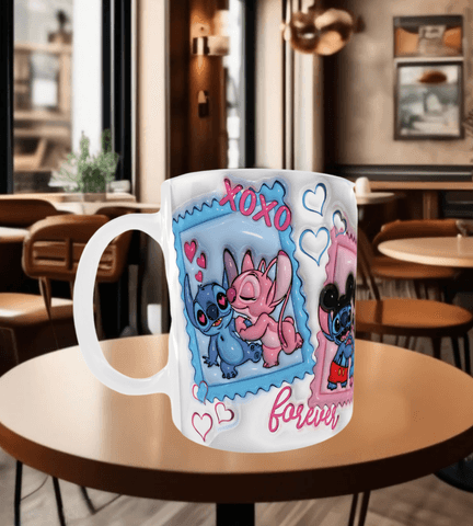 Sevgiler günü özel Baskı içi ve Kulpu Renkli Kupa