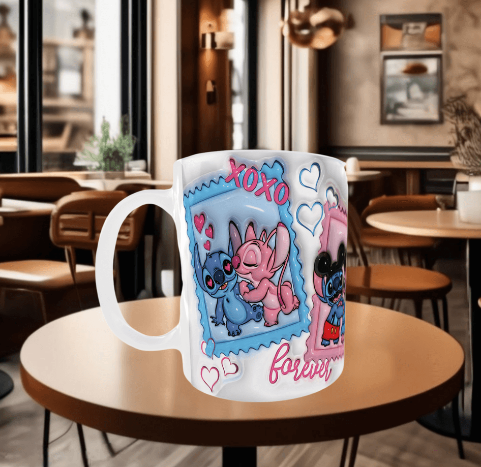 Sevgiler günü özel Baskı içi ve Kulpu Renkli Kupa