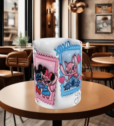 Sevgiler günü özel Baskı içi ve Kulpu Renkli Kupa