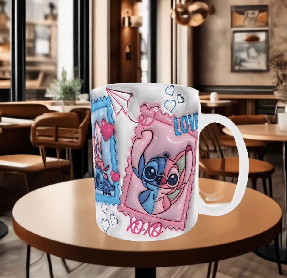 Sevgiler günü özel Baskı içi ve Kulpu Renkli Kupa