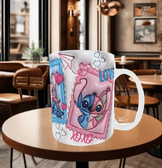 Sevgiler günü özel Baskı içi ve Kulpu Renkli Kupa