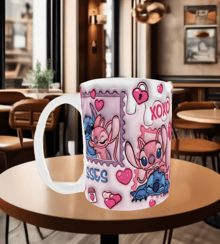 Sevgiler günü özel Baskı içi ve Kulpu Renkli Kupa