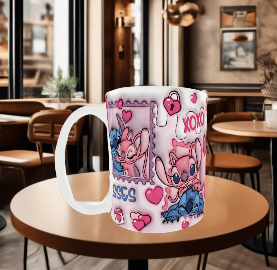 Sevgiler günü özel Baskı içi ve Kulpu Renkli Kupa