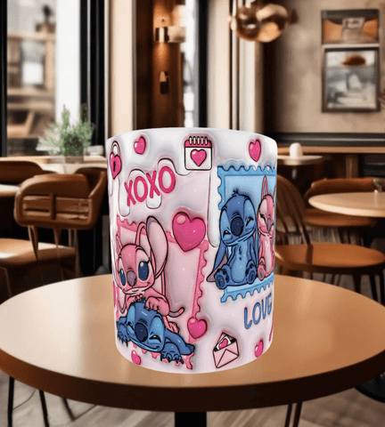 Sevgiler günü özel Baskı içi ve Kulpu Renkli Kupa