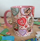 Sevgiler günü özel Baskı içi ve Kulpu Renkli Kupa