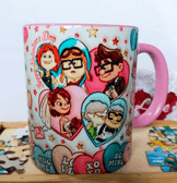 Sevgiler günü özel Baskı içi ve Kulpu Renkli Kupa