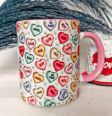 Sevgiler günü özel Baskı içi ve Kulpu Renkli Kupa