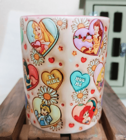 Sevgiler günü özel Baskı içi ve Kulpu Renkli Kupa