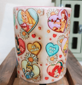 Sevgiler günü özel Baskı içi ve Kulpu Renkli Kupa