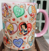 Sevgiler günü özel Baskı içi ve Kulpu Renkli Kupa