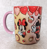 Sevgiler günü özel Baskı içi ve Kulpu Renkli Kupa