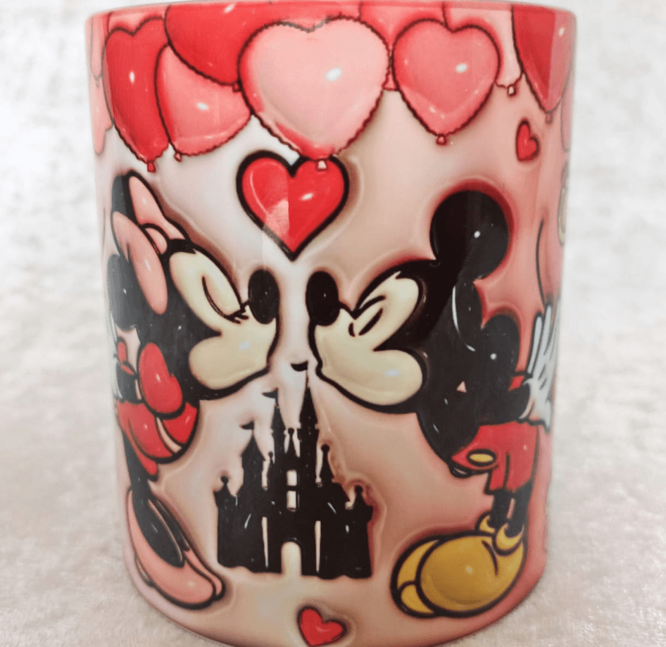 Sevgiler günü özel Baskı içi ve Kulpu Renkli Kupa