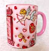 Sevgiler günü özel Baskı içi ve Kulpu Renkli Kupa