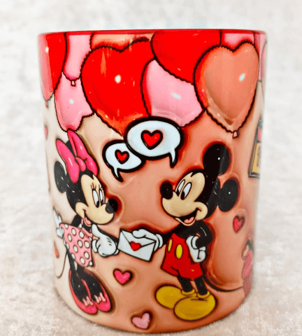 Sevgiler günü özel Baskı içi ve Kulpu Renkli Kupa