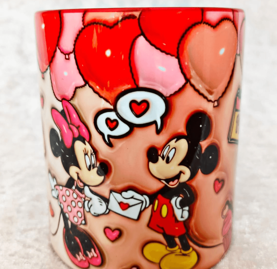 Sevgiler günü özel Baskı içi ve Kulpu Renkli Kupa