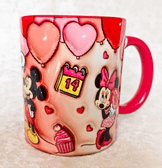 Sevgiler günü özel Baskı içi ve Kulpu Renkli Kupa