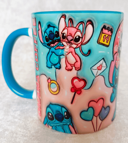 Sevgiler günü özel Baskı içi ve Kulpu Renkli Kupa