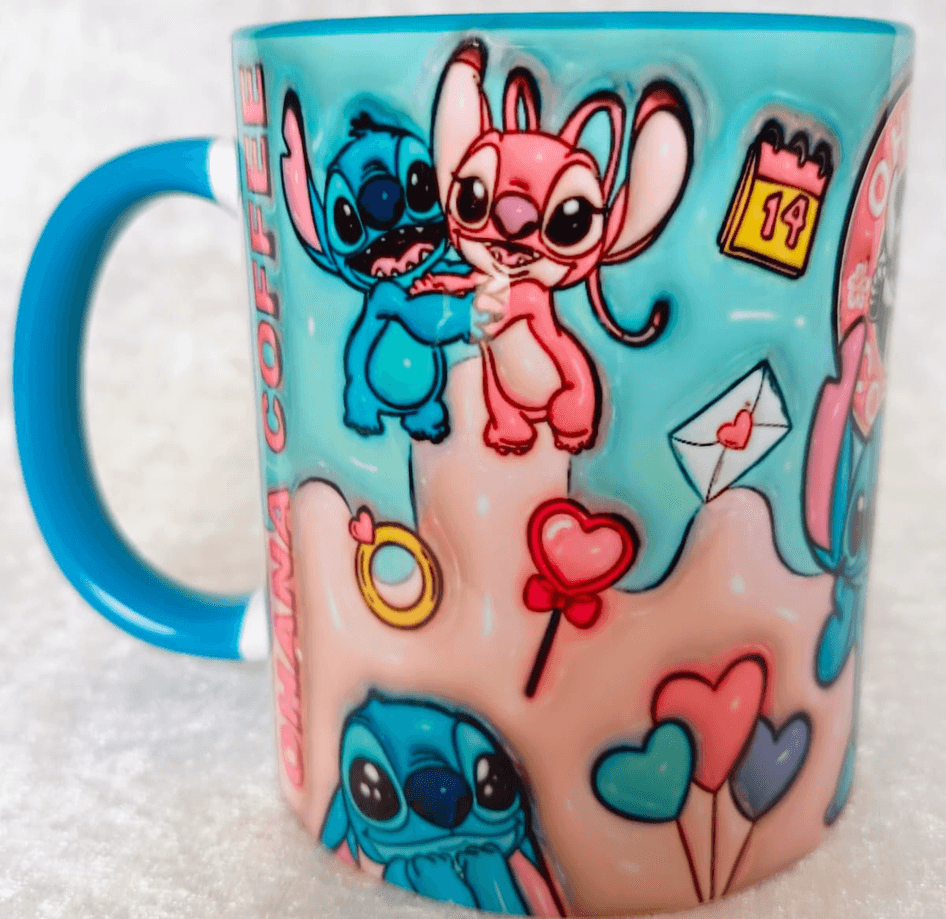 Sevgiler günü özel Baskı içi ve Kulpu Renkli Kupa