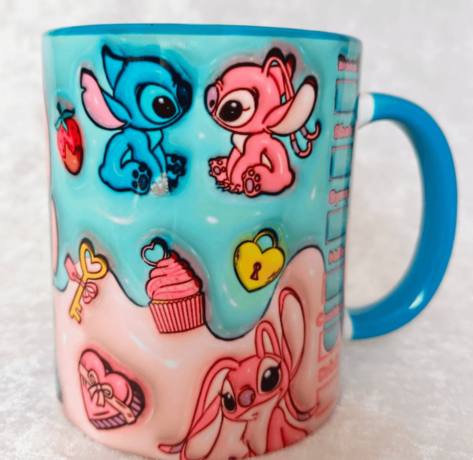 Sevgiler günü özel Baskı içi ve Kulpu Renkli Kupa