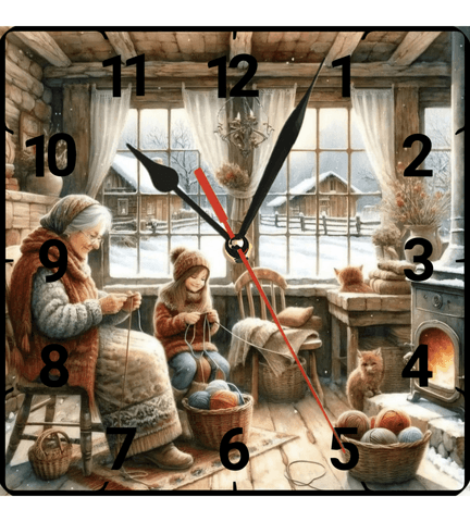 Sıcak kış vintage baskı metal hediyelim dekoratif kaliteli duvar saati