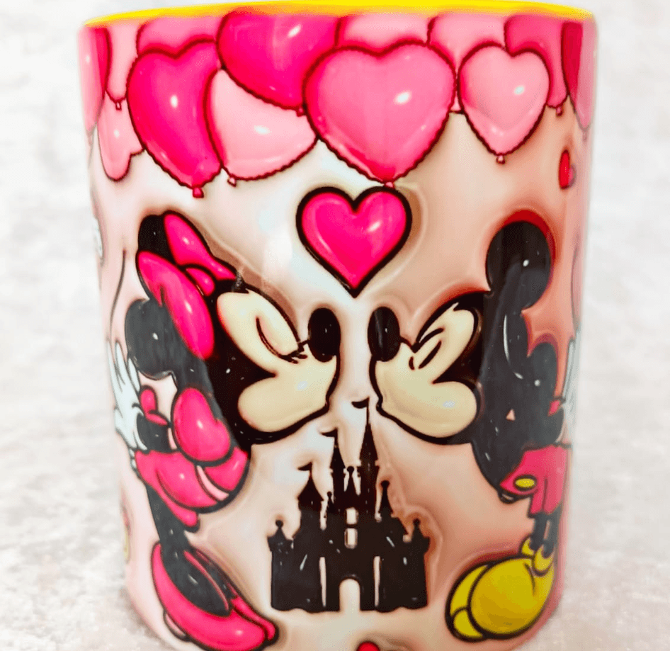 Sevgiler günü özel Baskı içi ve Kulpu Renkli Kupa