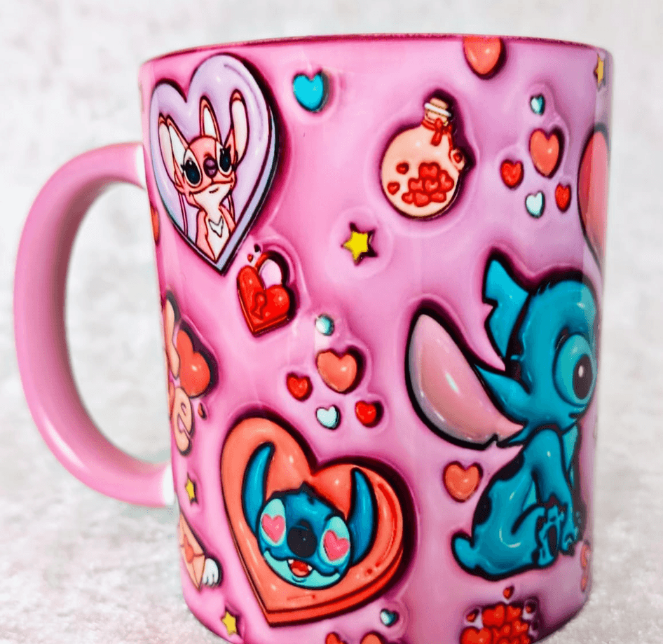 Sevgiler günü özel Baskı içi ve Kulpu Renkli Kupa