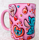 Sevgiler günü özel Baskı içi ve Kulpu Renkli Kupa