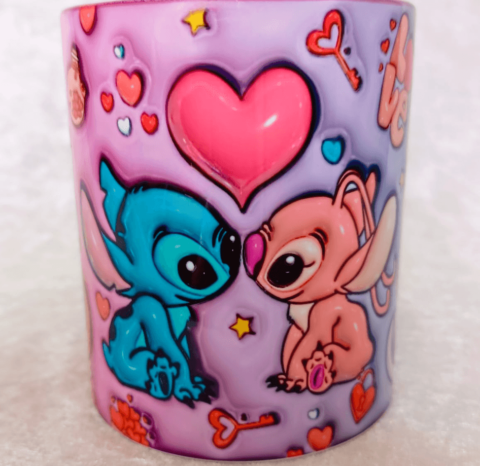 Sevgiler günü özel Baskı içi ve Kulpu Renkli Kupa