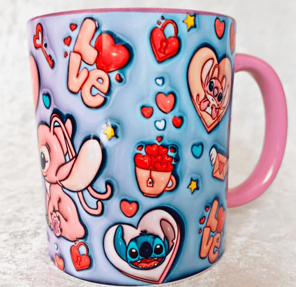 Sevgiler günü özel Baskı içi ve Kulpu Renkli Kupa