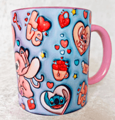 Sevgiler günü özel Baskı içi ve Kulpu Renkli Kupa