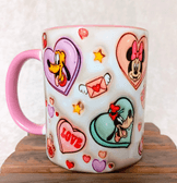 Sevgiler günü özel Baskı içi ve Kulpu Renkli Kupa