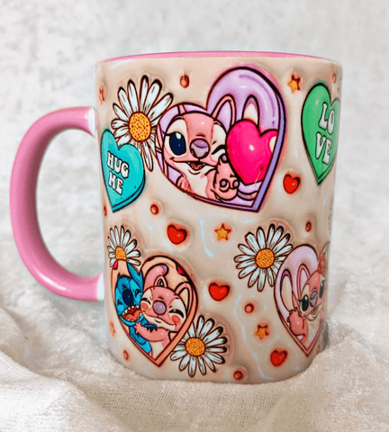 Sevgiler günü özel Baskı içi ve Kulpu Renkli Kupa