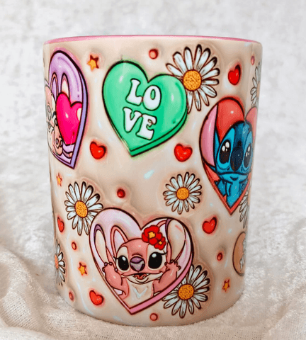 Sevgiler günü özel Baskı içi ve Kulpu Renkli Kupa