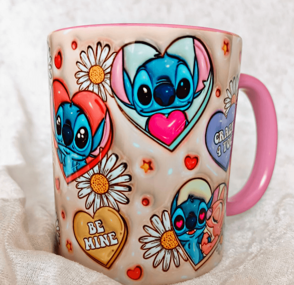 Sevgiler günü özel Baskı içi ve Kulpu Renkli Kupa