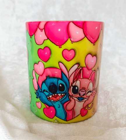 Sevgiler günü özel Baskı içi ve Kulpu Renkli Kupa