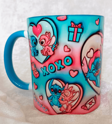 Sevgiler günü özel Baskı içi ve Kulpu Renkli Kupa