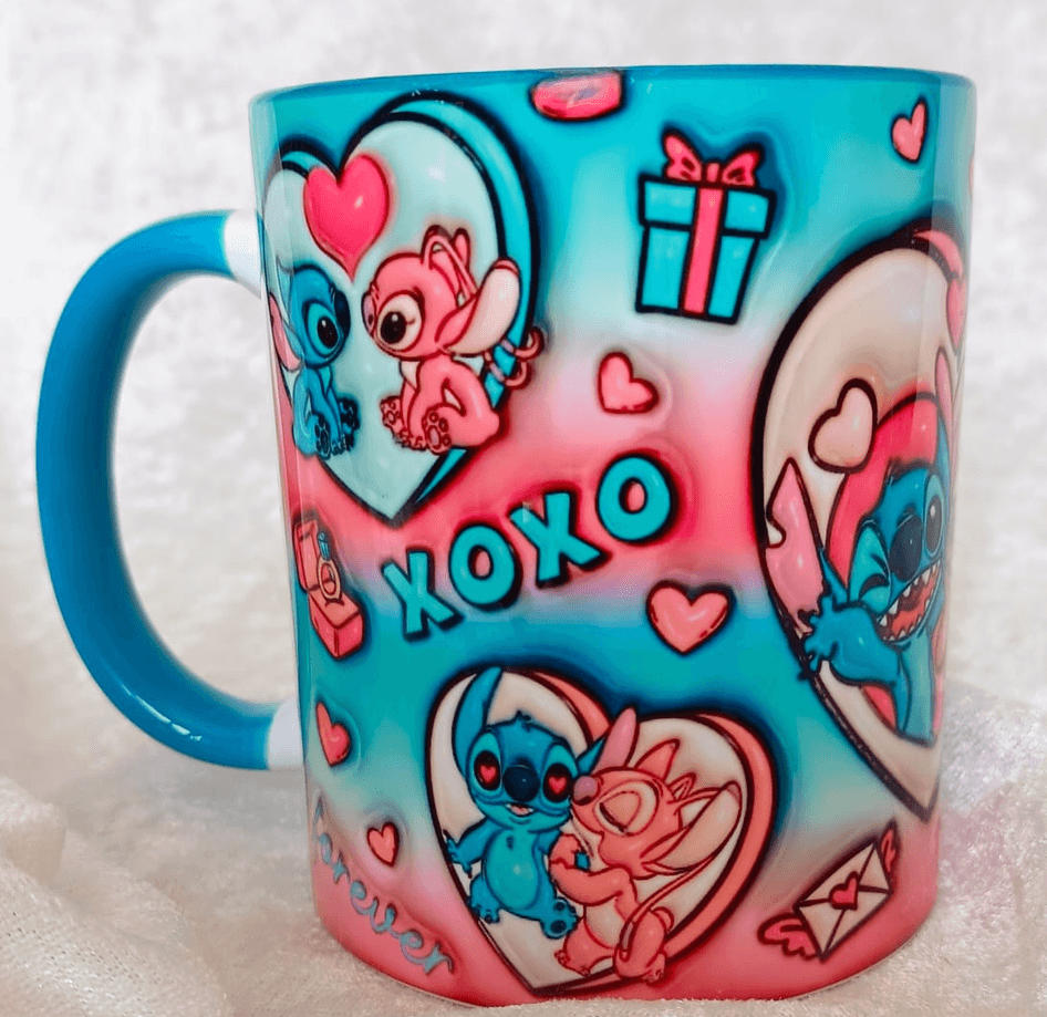 Sevgiler günü özel Baskı içi ve Kulpu Renkli Kupa