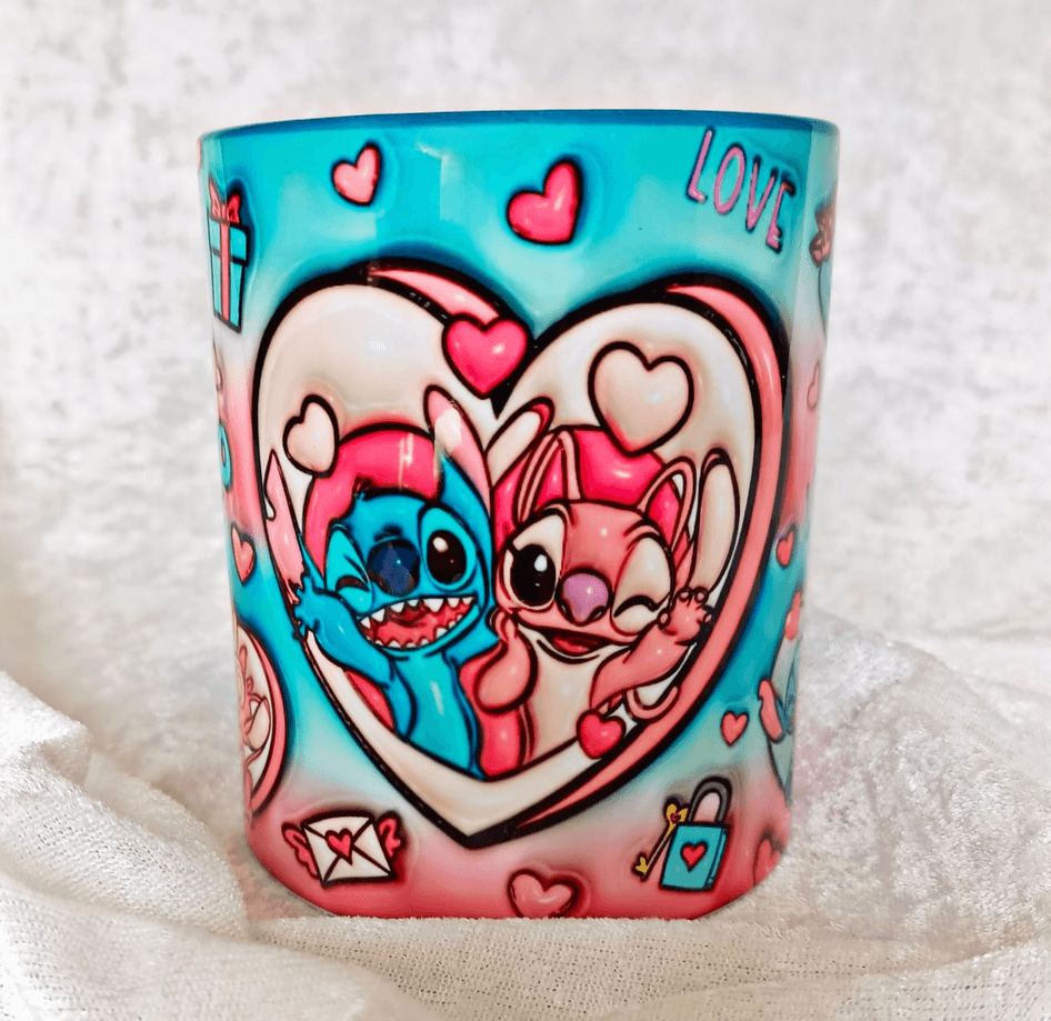 Sevgiler günü özel Baskı içi ve Kulpu Renkli Kupa