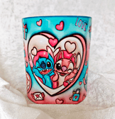 Sevgiler günü özel Baskı içi ve Kulpu Renkli Kupa